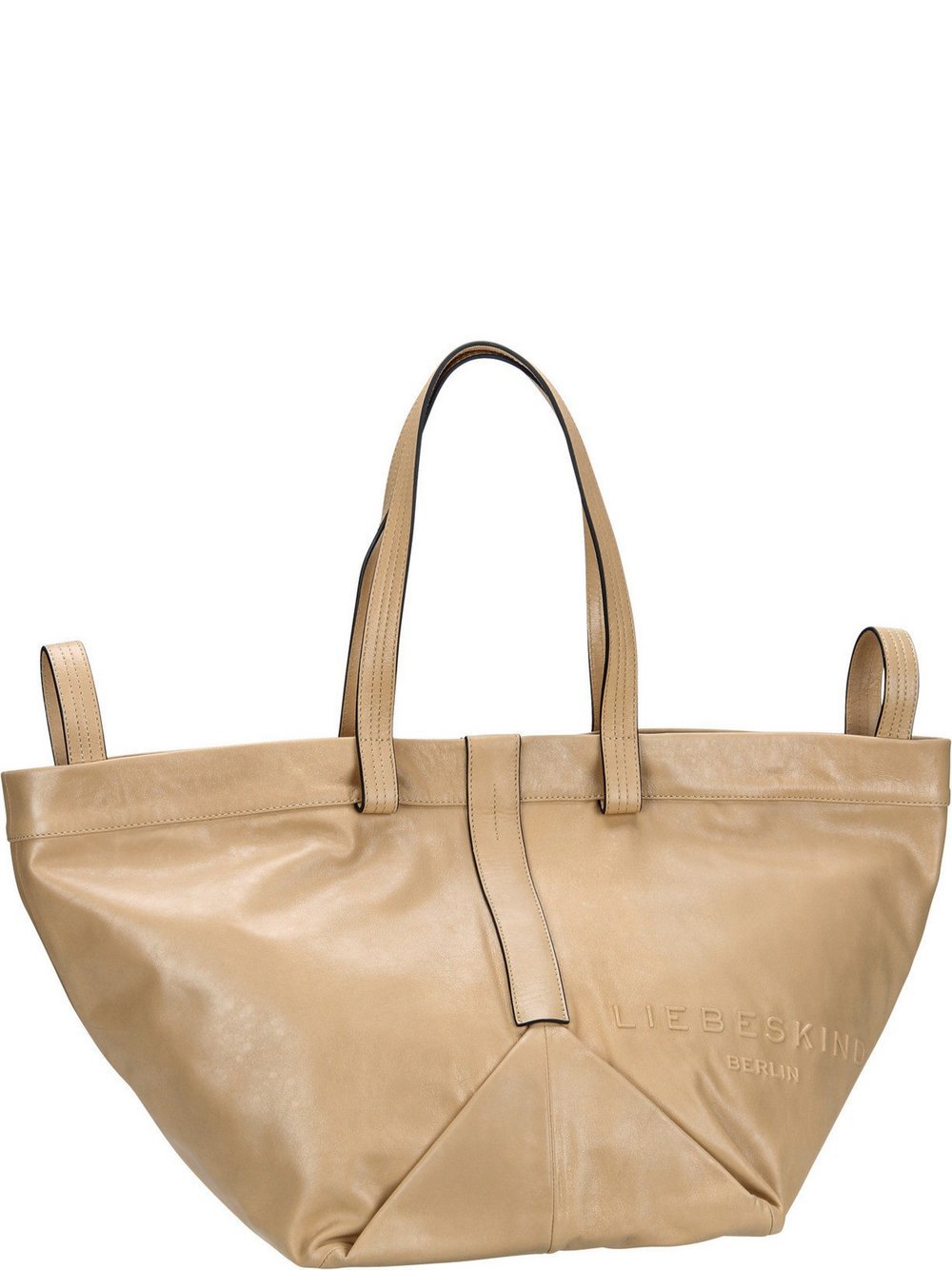 Liebeskind Berlin Shopper Damen Leder beige, ONE SIZE