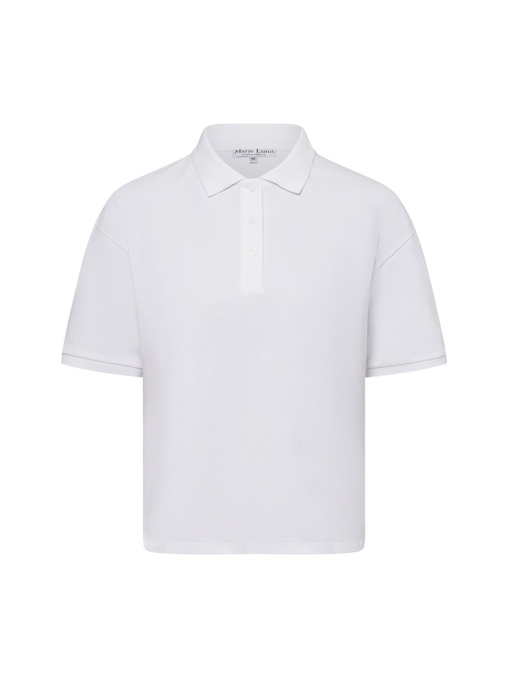 Marie Lund Poloshirt Damen Baumwolle weiß, M