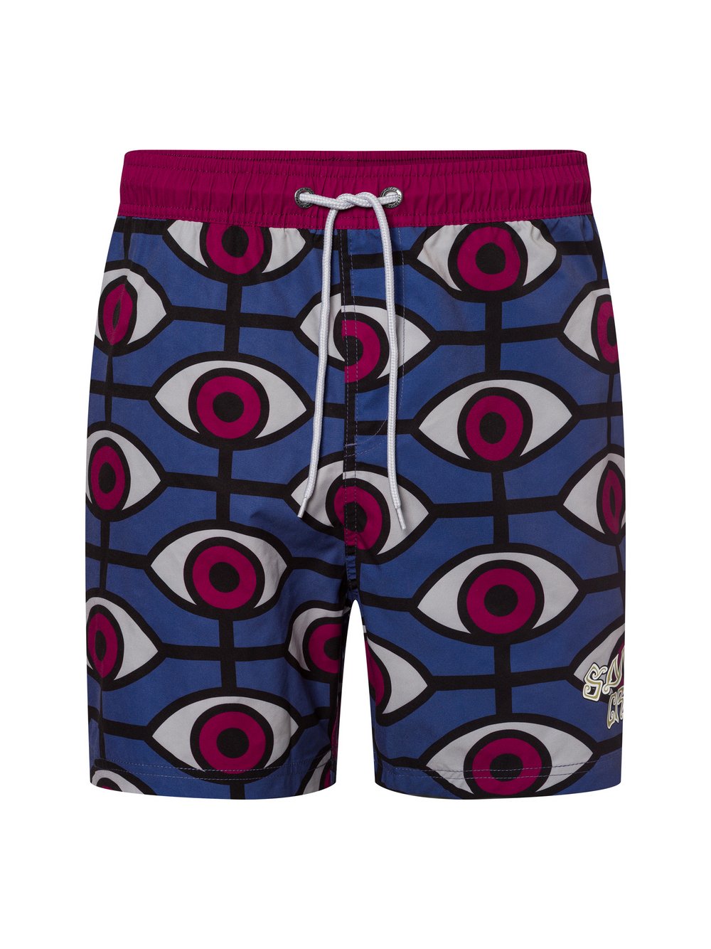 Santa Cruz Badeshorts Herren blau gemustert, M