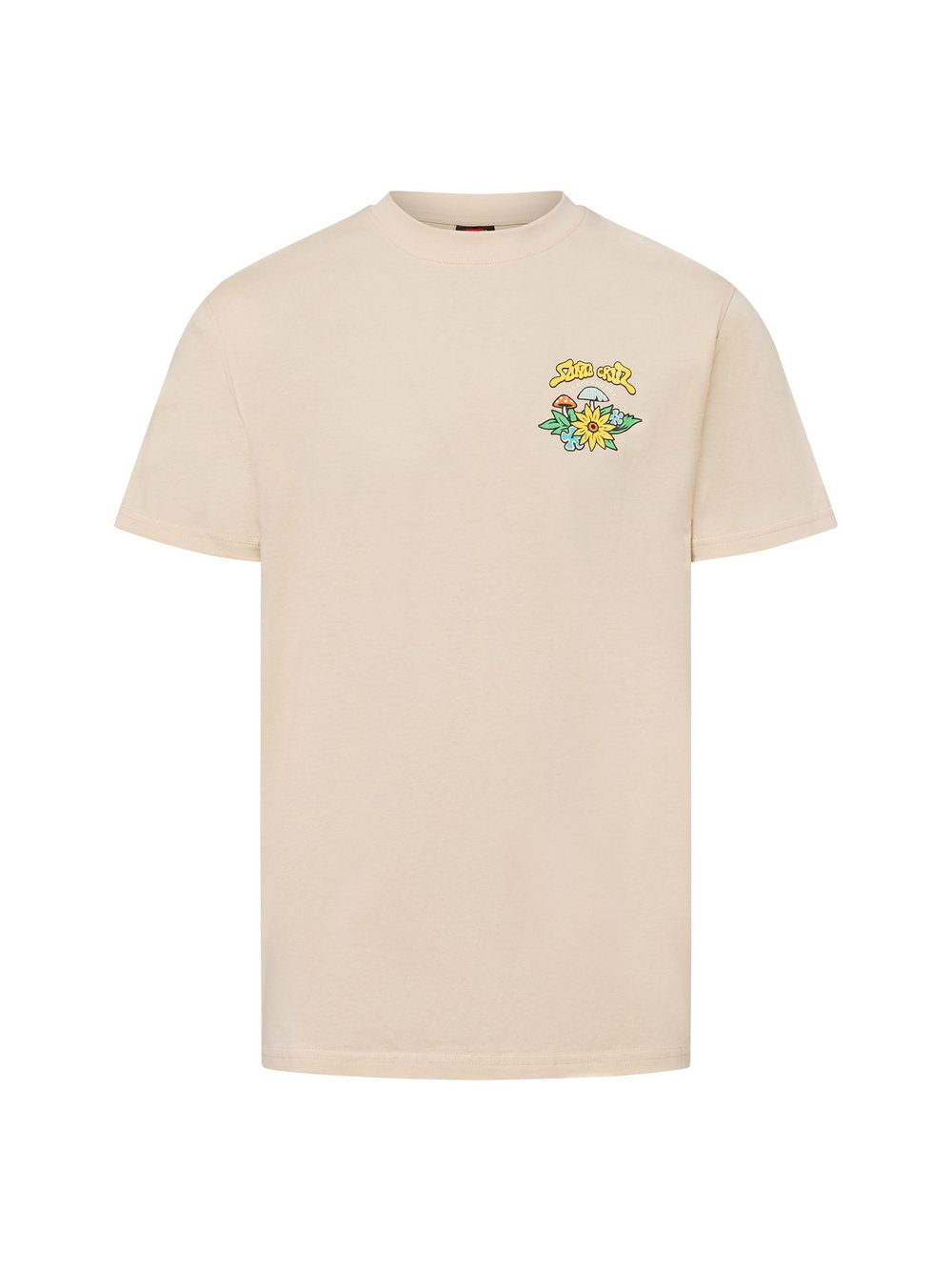 Santa Cruz T-shirt Herren Baumwolle beige bedruckt, XXL