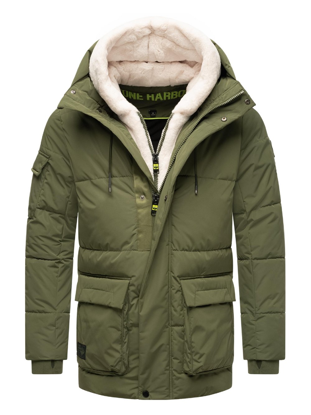 STONE HARBOUR Winterjacke Herren grün, M