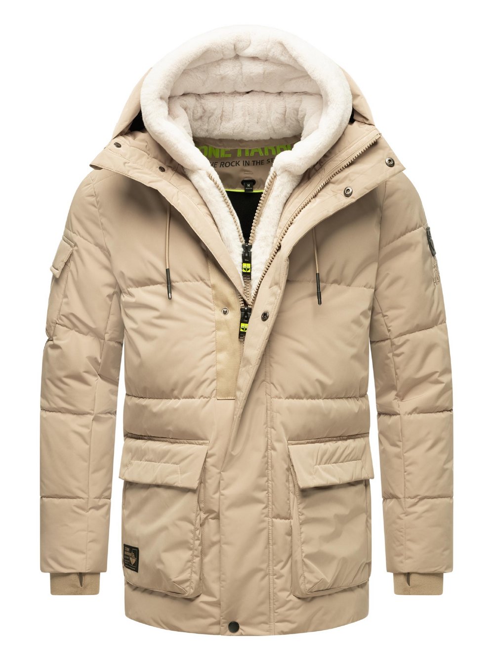 STONE HARBOUR Winterjacke Herren beige, XXXL