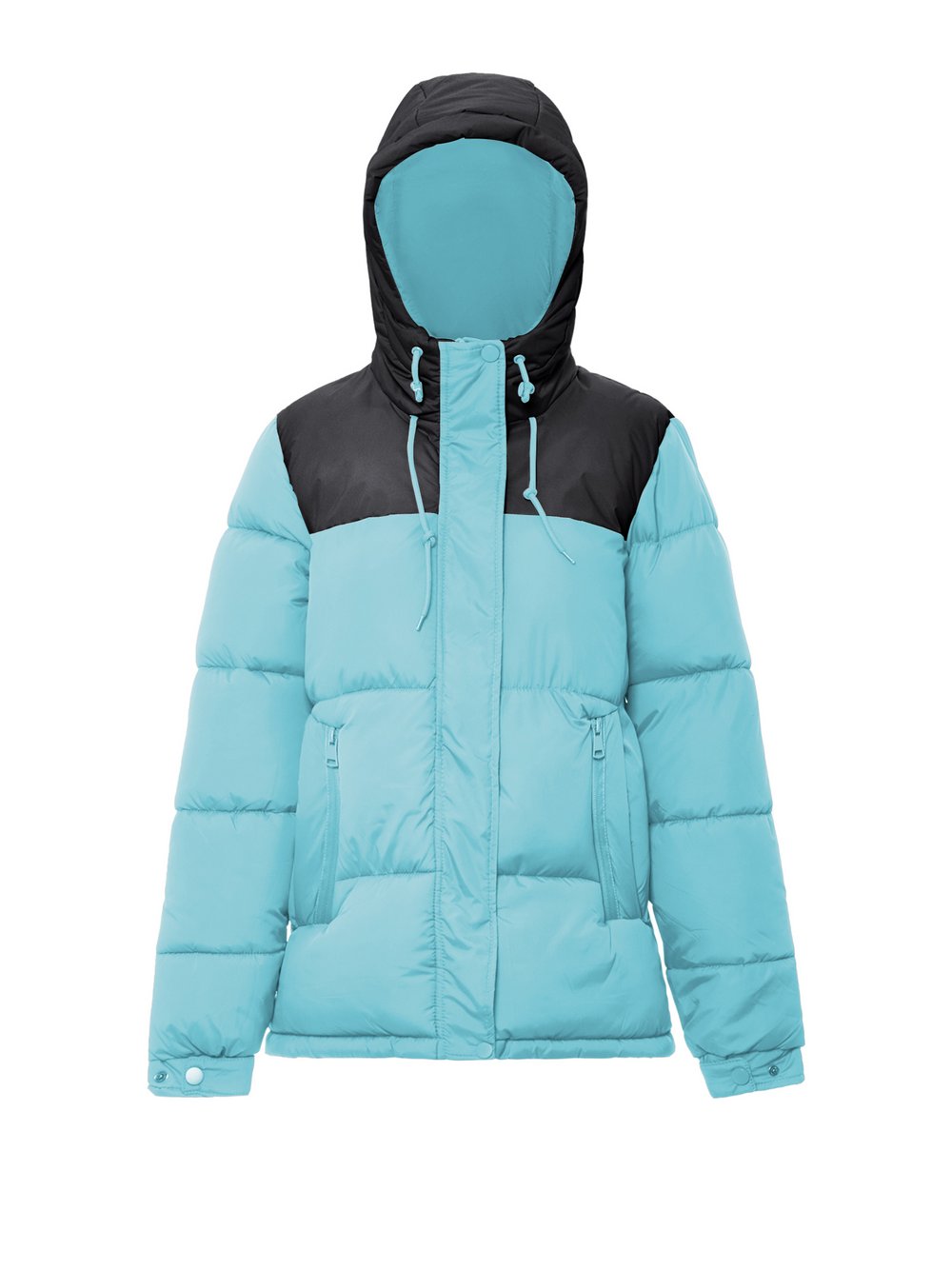 Mo Wattierte Steppjacke Damen grün, XS