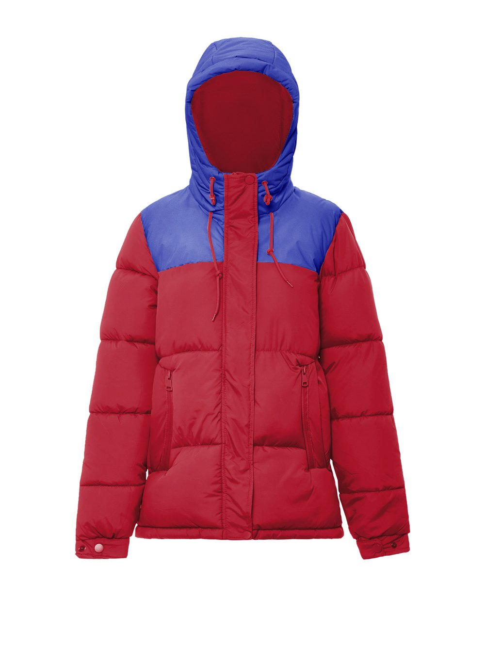 Mo Wattierte Steppjacke Damen rot, S