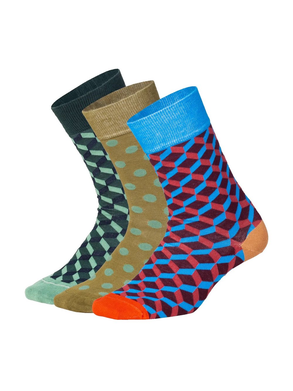 DillySocks Socken Damen Baumwolle mehrfarbig gemustert, 36-40