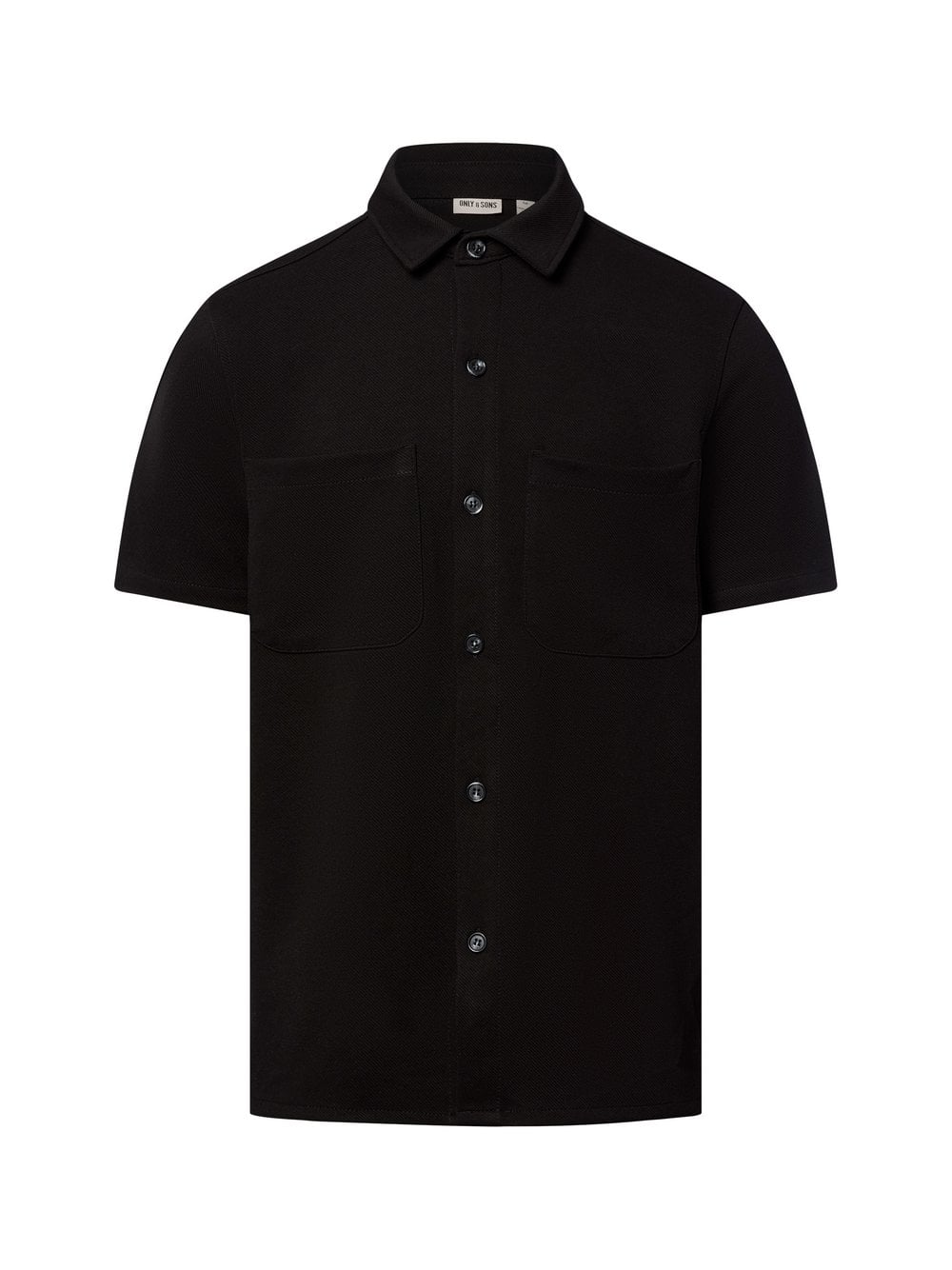 Thumbnail - Only&Sons Freizeithemd Herren Regular Fit schwarz strukturiert, S