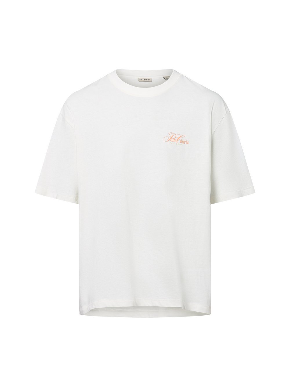 Thumbnail - Only&Sons T-Shirt Herren Baumwolle weiß bedruckt, S