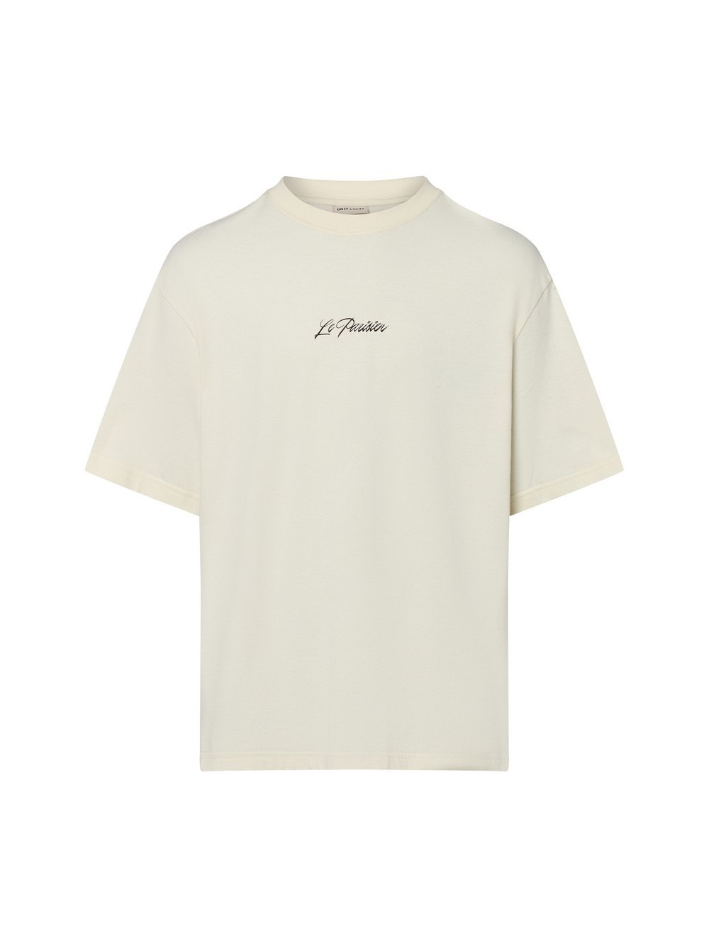 Only&Sons T-Shirt ONSLOUIS OVS SS TEE Herren Baumwolle weiß bedruckt, XXL