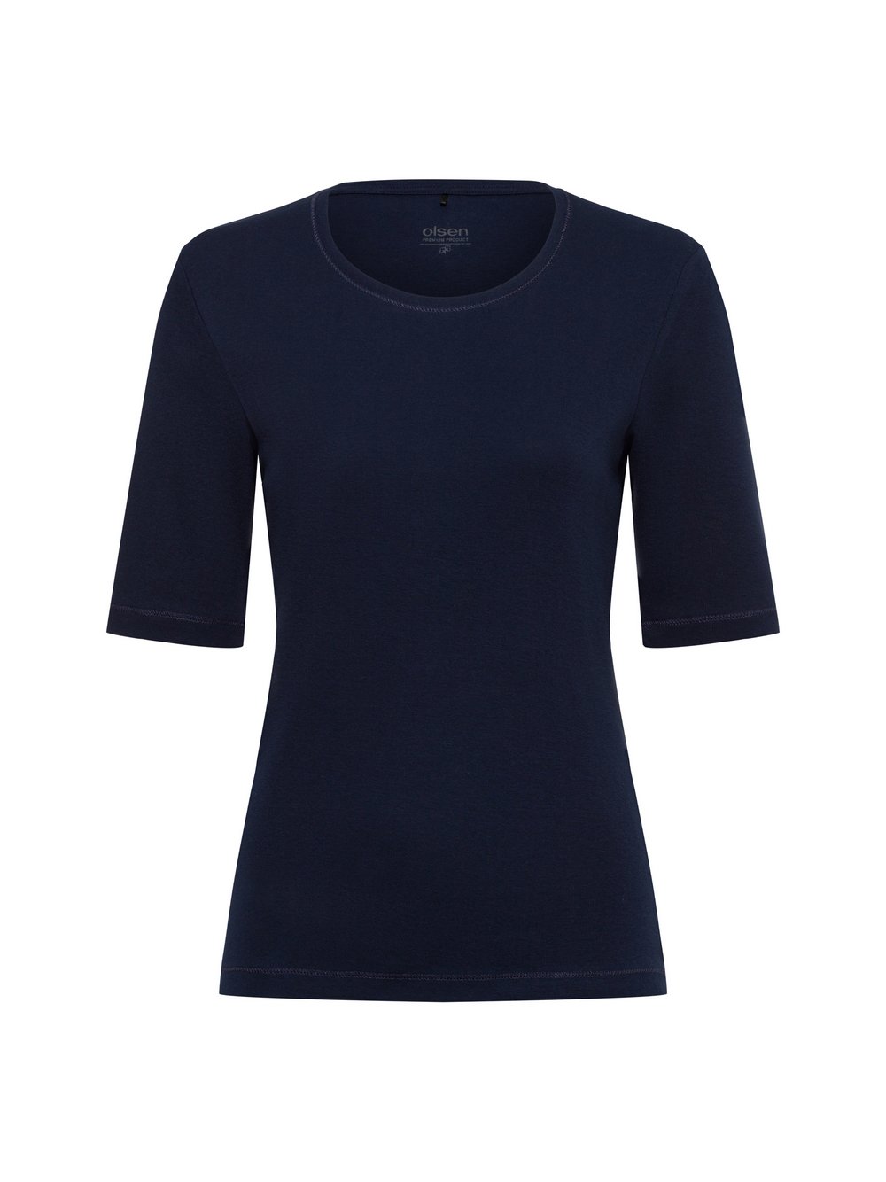 Olsen T-Shirt Damen Baumwolle blau, 36