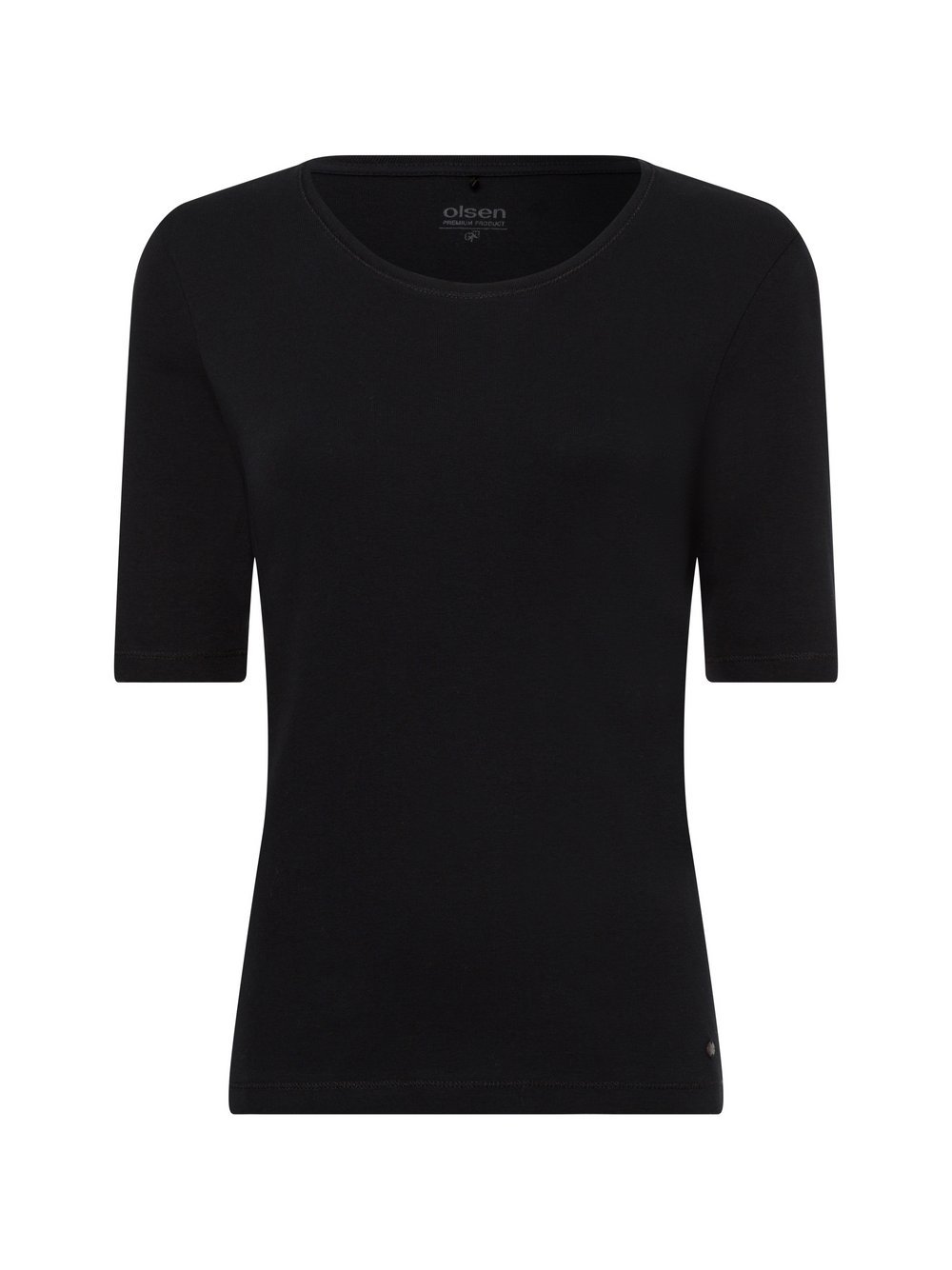 Olsen T-Shirt Damen Baumwolle schwarz, 44