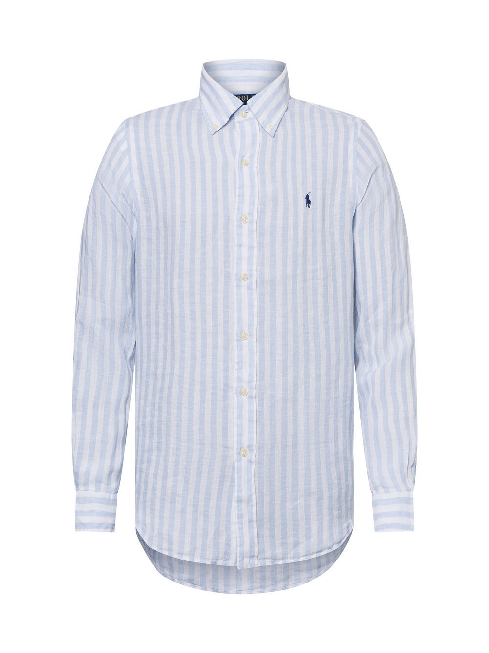 Polo Ralph Lauren Freizeithemd aus Leinen Herren Modern Fit blau gestreift, XL