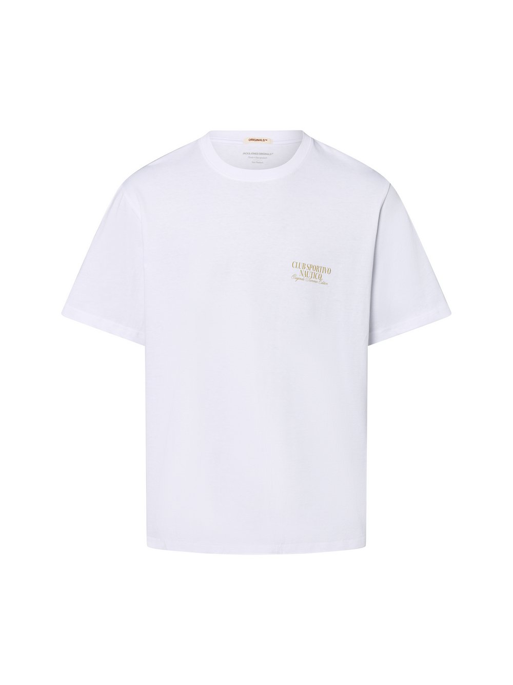 Jack & Jones T-Shirt Herren Baumwolle weiß bedruckt, XL