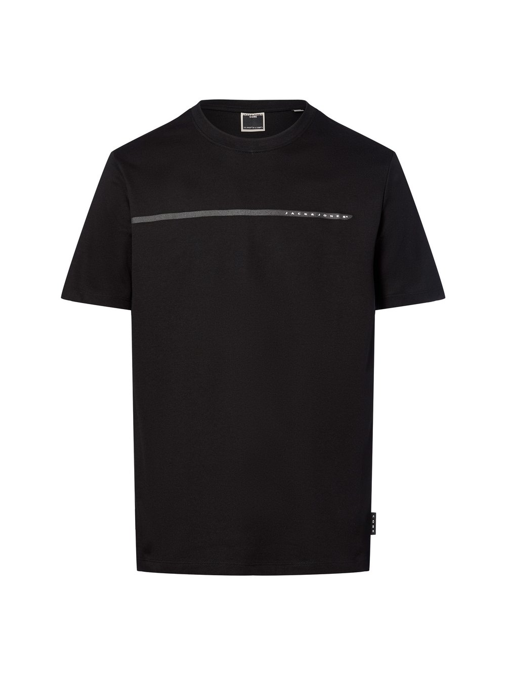 Thumbnail - Jack & Jones T-Shirt Herren Baumwolle schwarz, XXL
