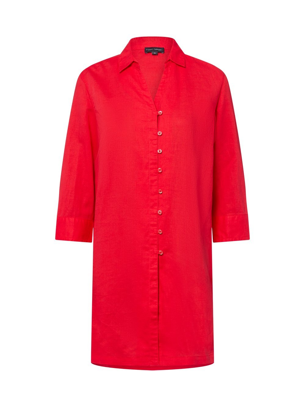 Franco Callegari Tunikabluse mit Leinen-Anteil Damen rot, 46