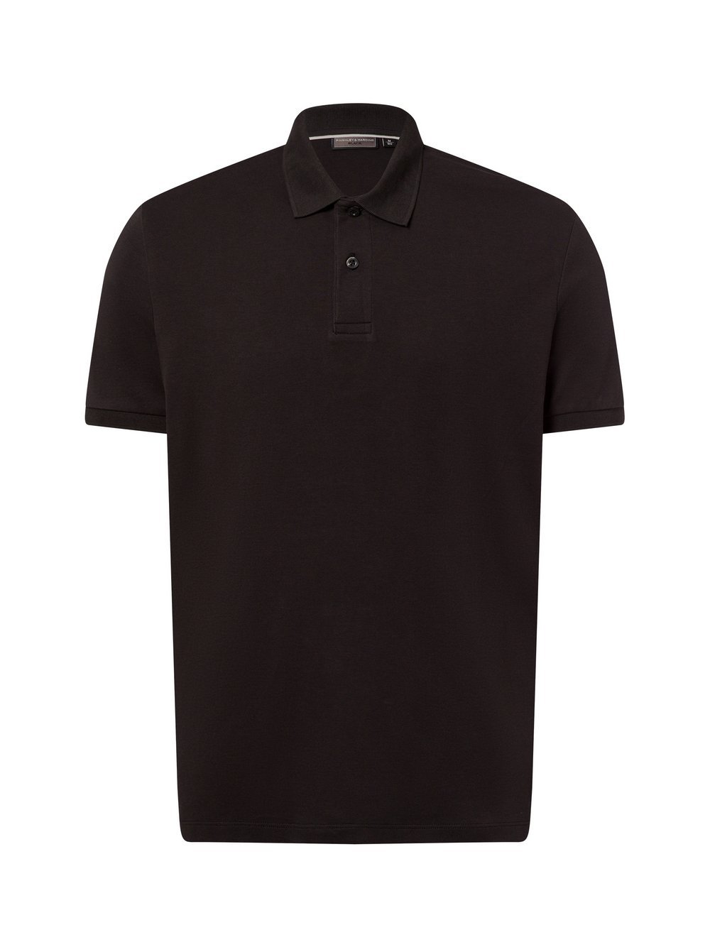 Finshley & Harding Poloshirt Herren Baumwolle schwarz, M