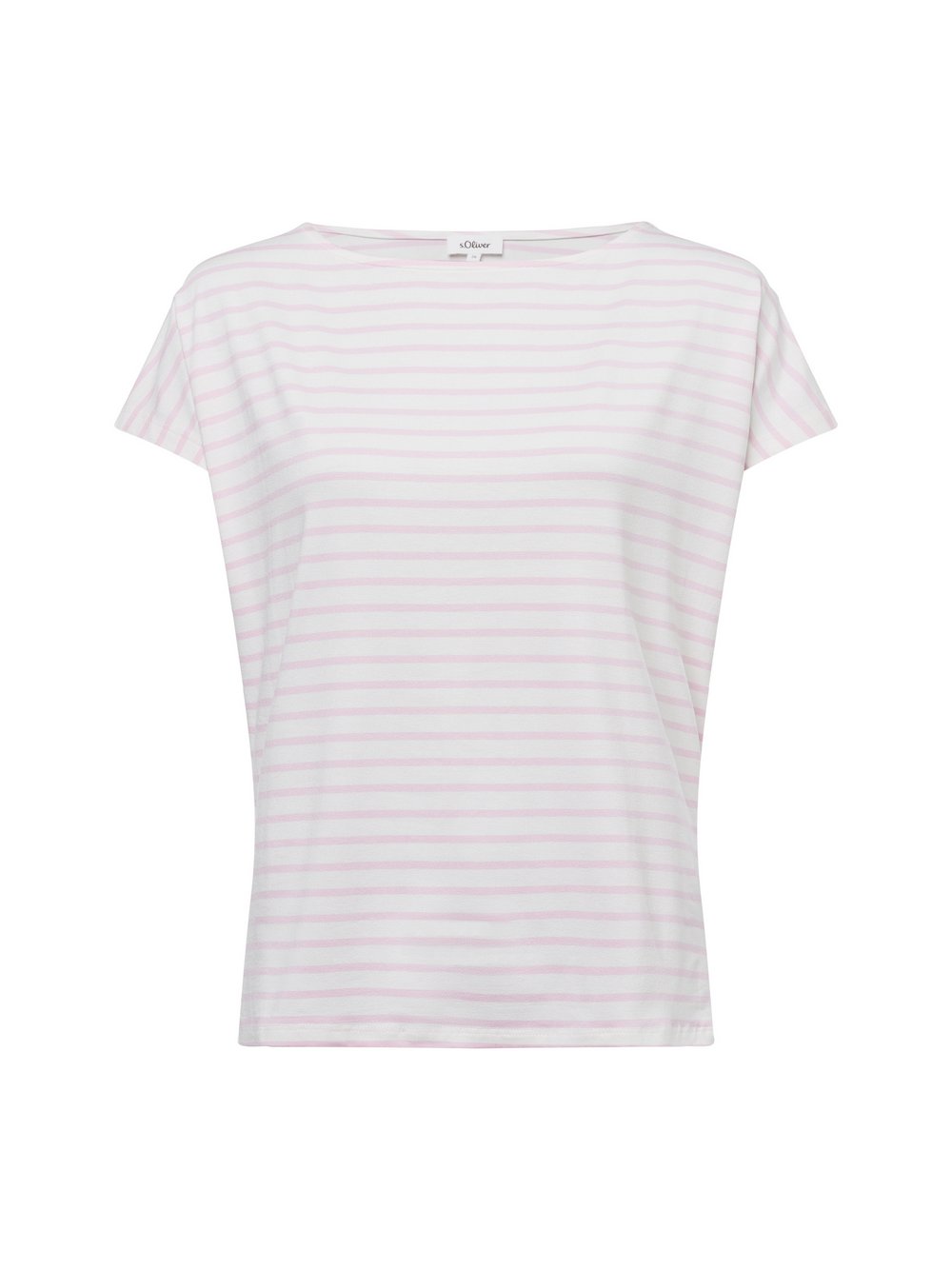 s.Oliver T-Shirt Damen Viskose weiß gestreift, 36