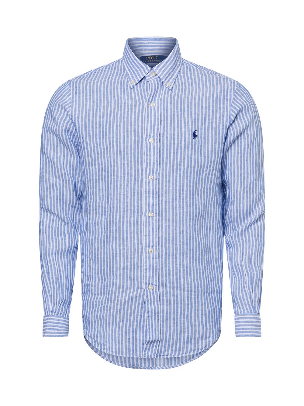 Polo Ralph Lauren Freizeithemd aus Leinen Herren Modern Fit mehrfarbig gestreift, XXL