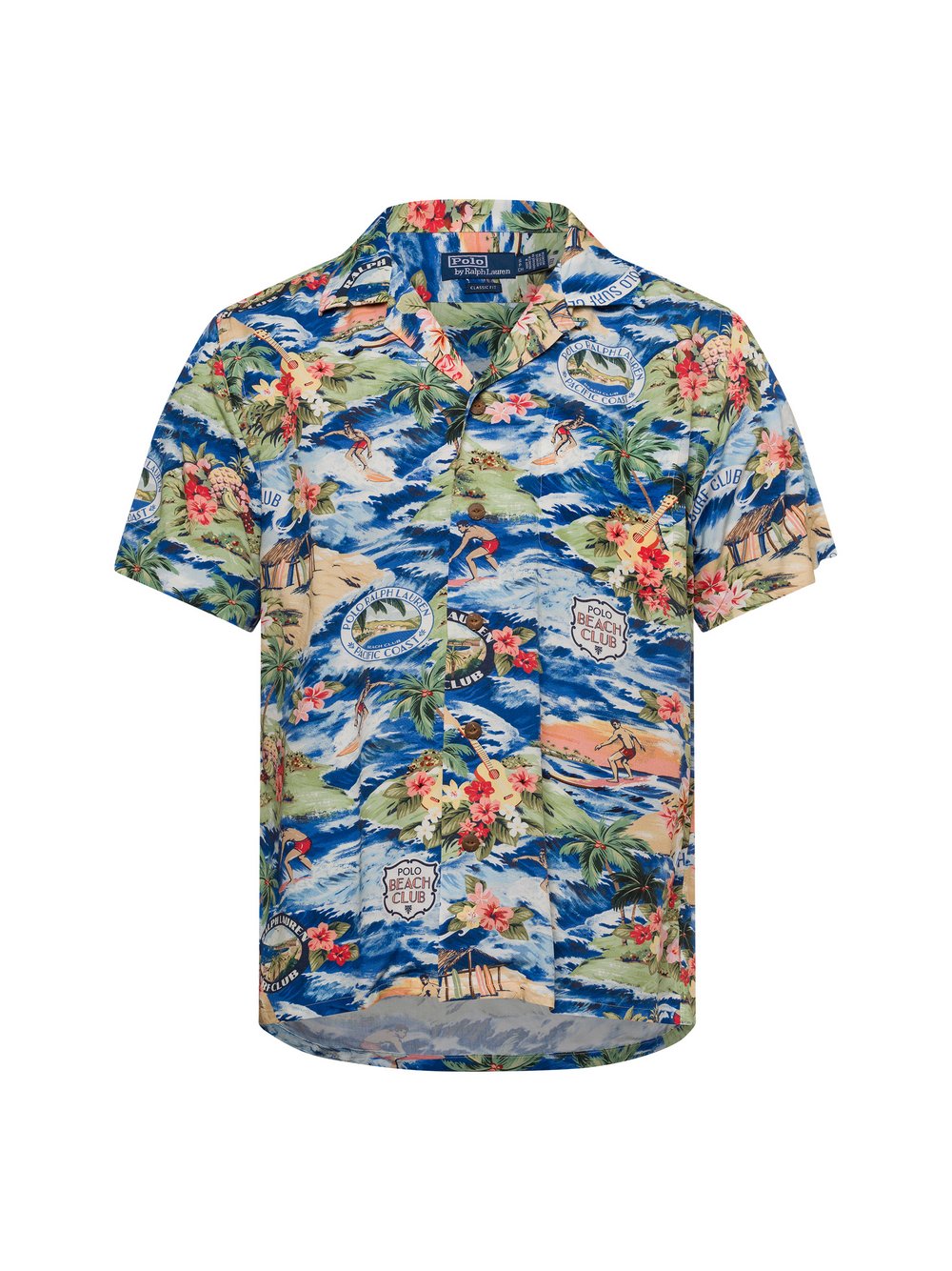 Thumbnail - Polo Ralph Lauren Freizeithemd Herren Regular Fit Viskose mehrfarbig gemustert, XL