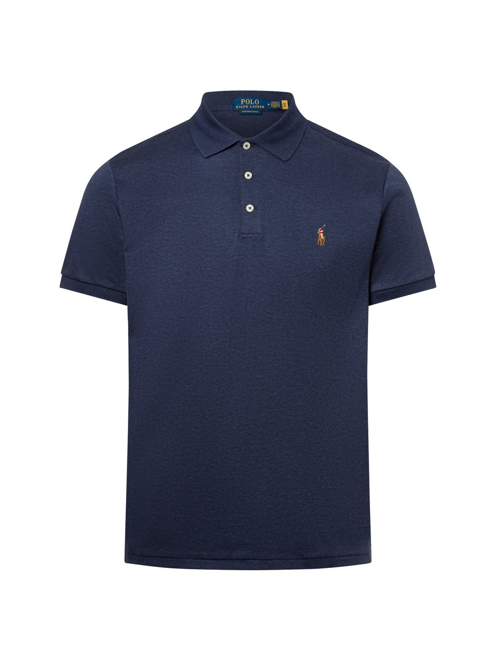 Thumbnail - Polo Ralph Lauren Poloshirt Herren Baumwolle blau meliert, S