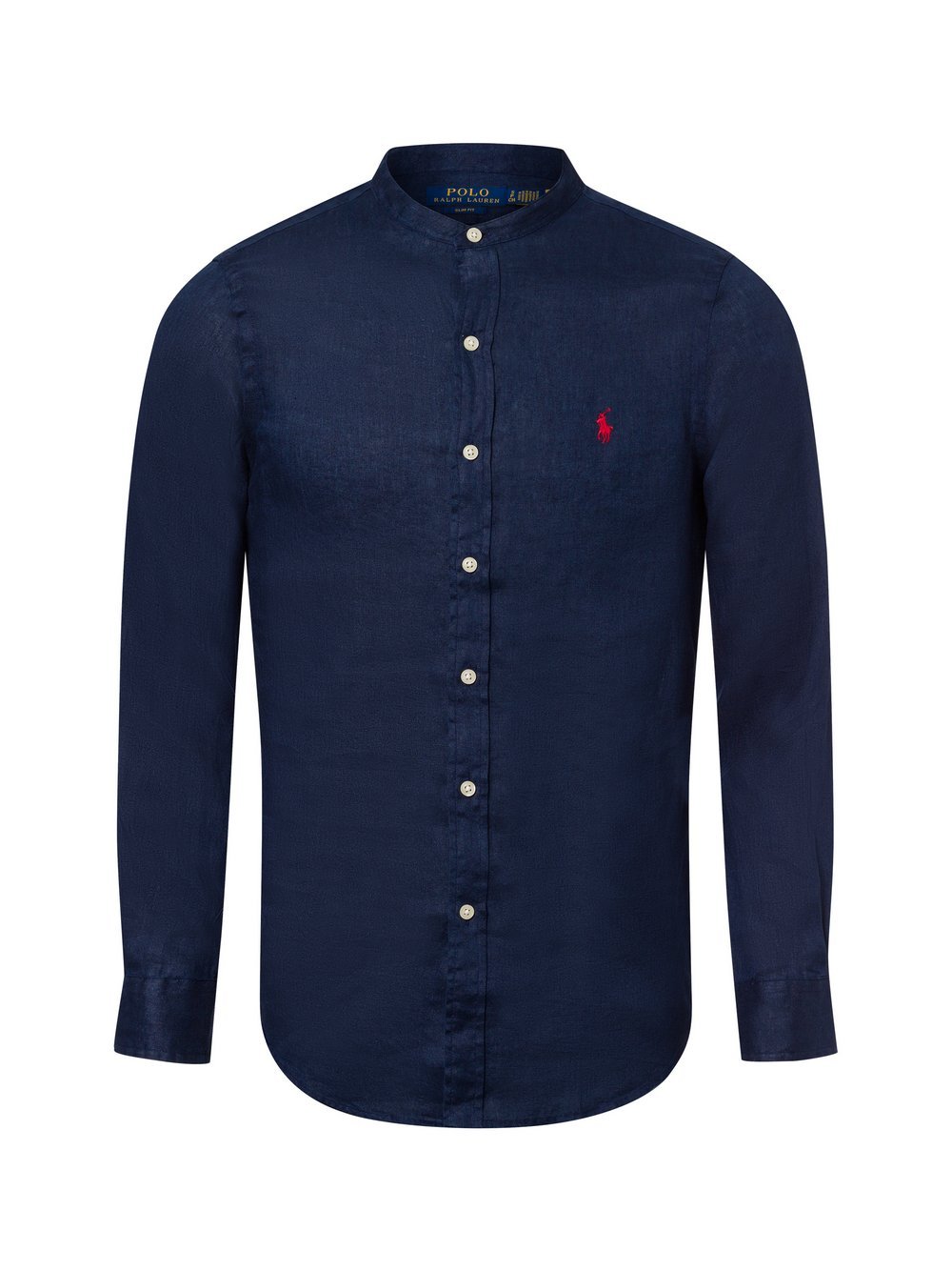 Polo Ralph Lauren Hemd aus Leinen Herren Slim Fit blau, XL