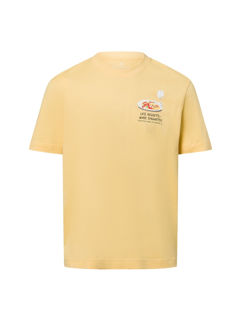 Nils Sundström T-Shirt Herren Baumwolle gelb, S