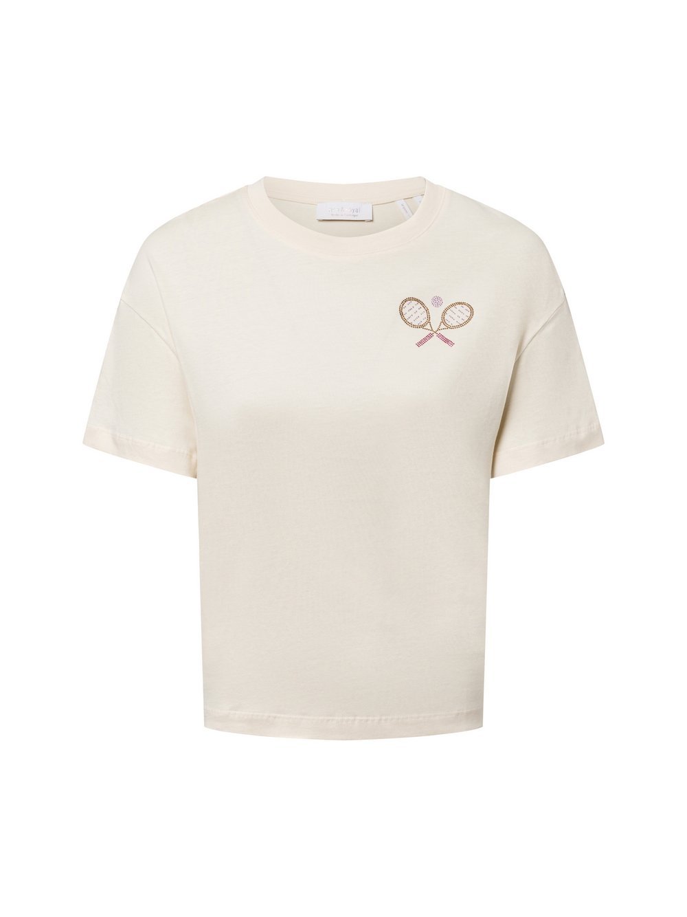 Rich & Royal T-Shirt Damen Baumwolle beige, L