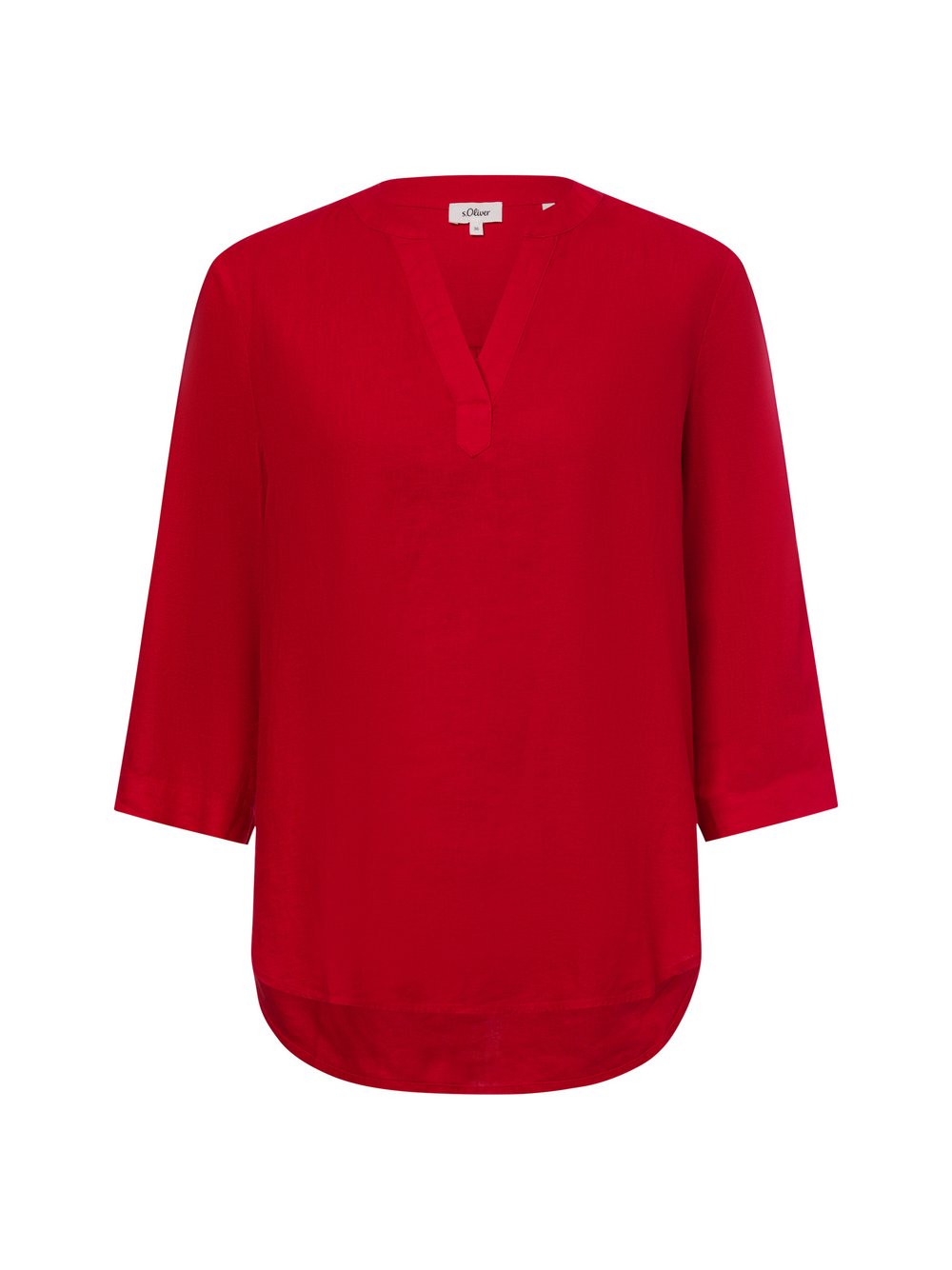 s.Oliver Tunikabluse mit Leinen-Anteil Damen rot, 36