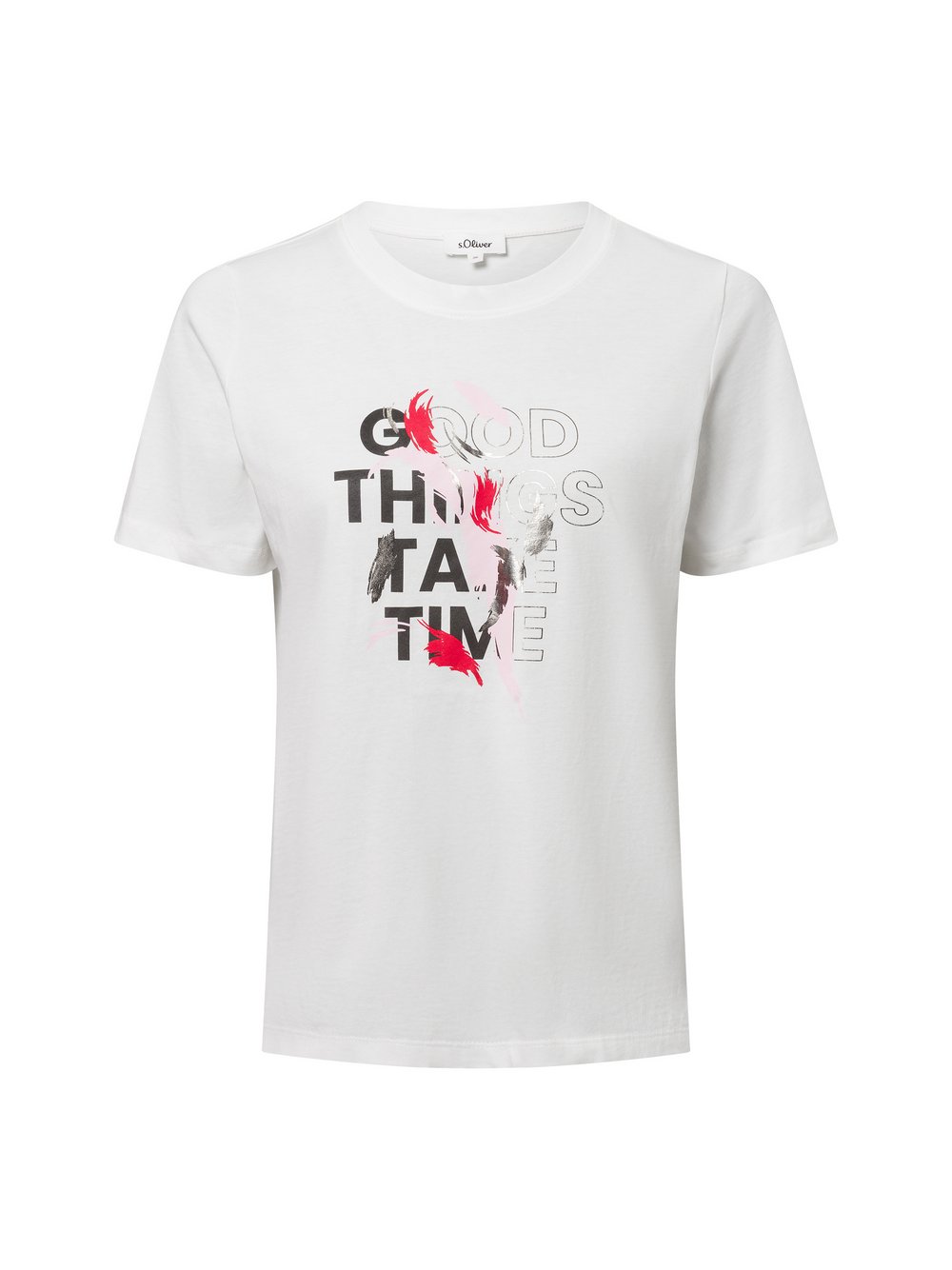 Thumbnail - s.Oliver T-Shirt Damen Baumwolle weiß, 42