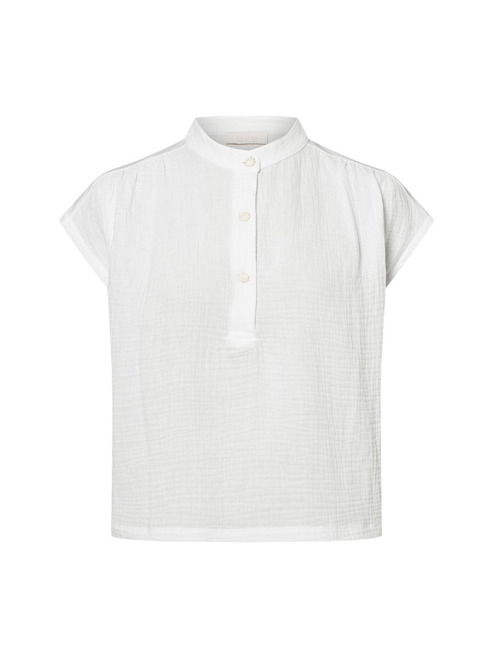 Rich & Royal Blusenshirt Damen Baumwolle weiß, XL