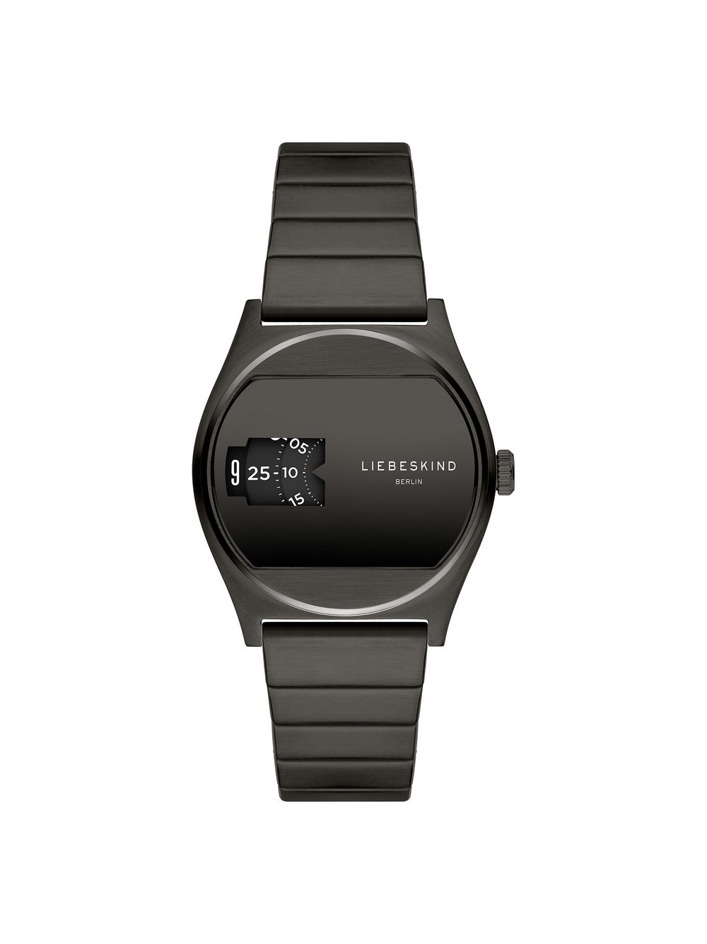 Liebeskind Berlin Round Vinyl Vision Damen Edelstahl schwarz, ONE SIZE