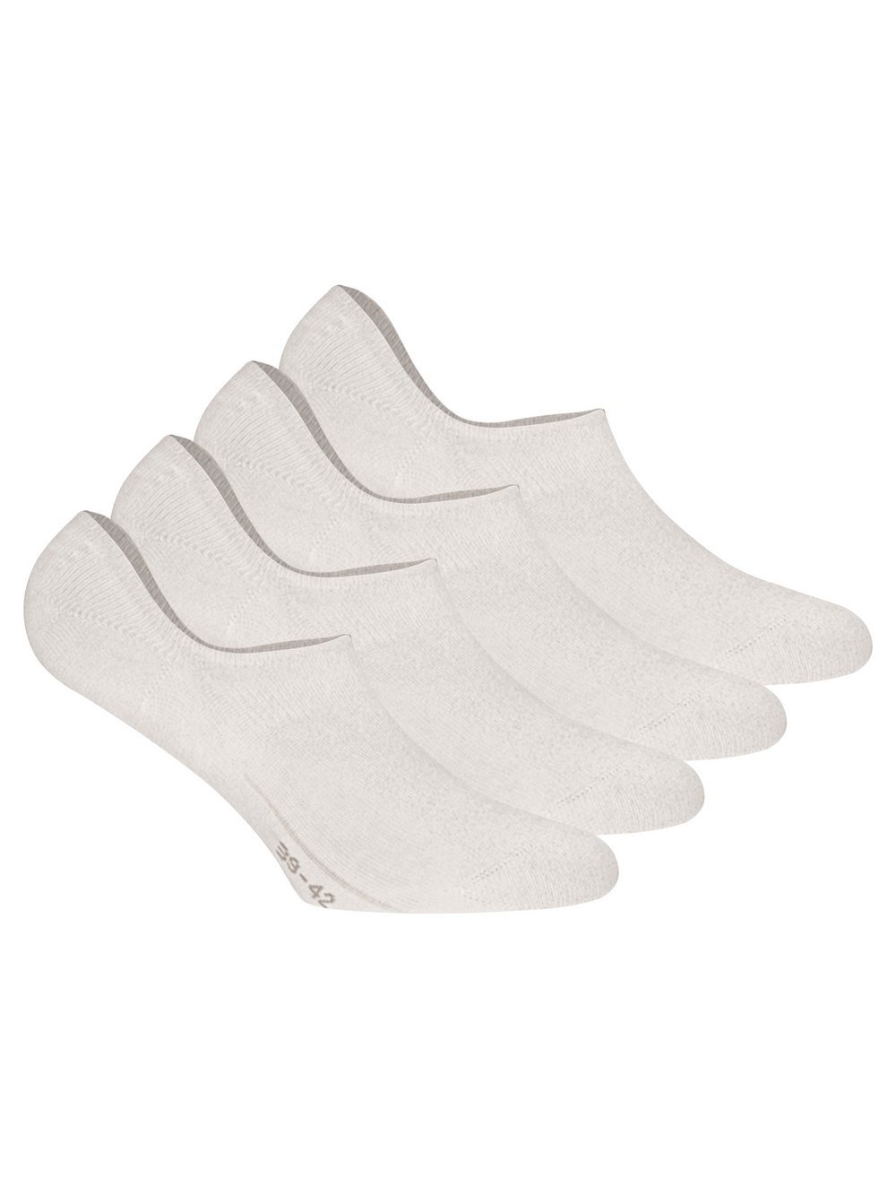 Rohner Socken 4er Pack Damen Baumwolle weiß, 39-42