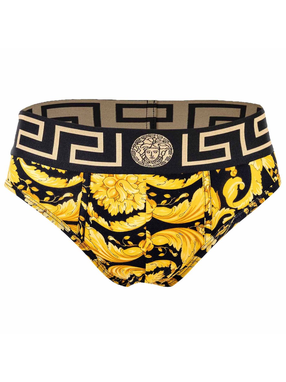 Versace Jeans Slip 1er Pack Herren Baumwolle gold gemustert, XL