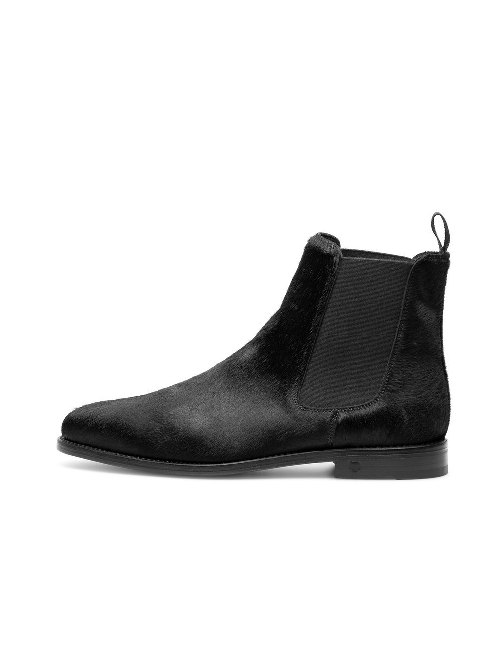 Henry Stevens Chelsea Boots – Marshall CB Herren schaffell schwarz, 43