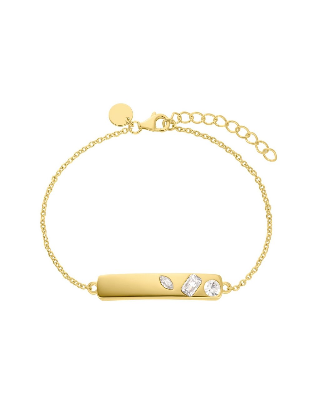 NOELANI Identarmband Damen Sterlingsilber gold, 19