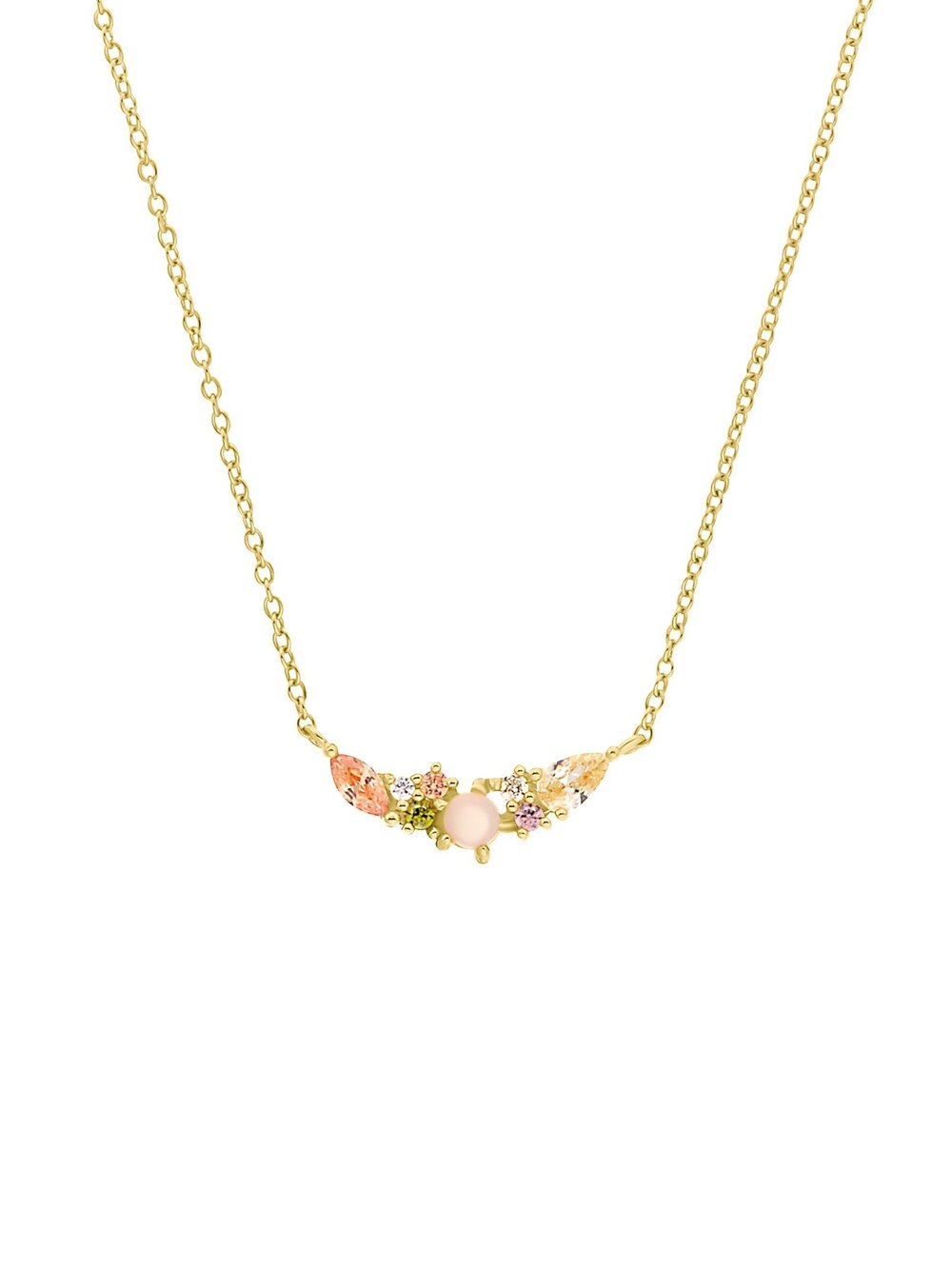 NOELANI Halskette Damen Sterlingsilber gold, 45