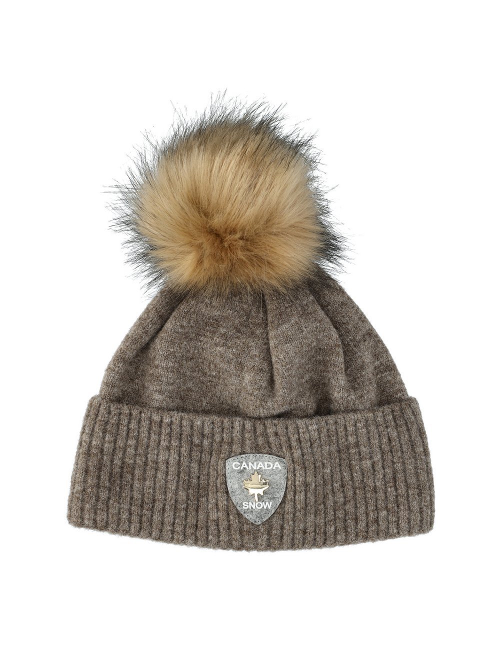 CANADA SNOW Beanie Damen beige, ONE SIZE