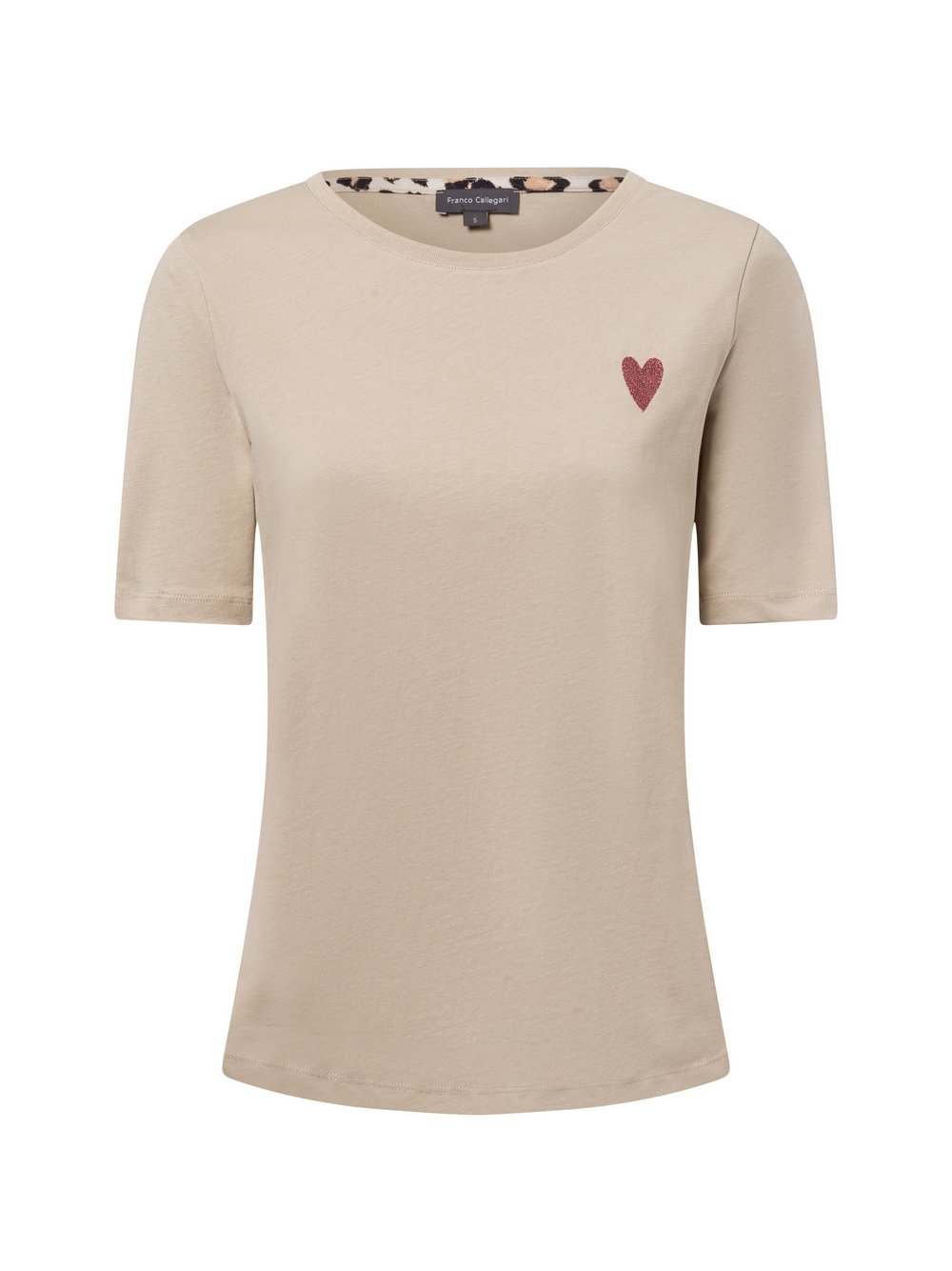 Franco Callegari T-Shirt Damen Baumwolle beige, XXXL