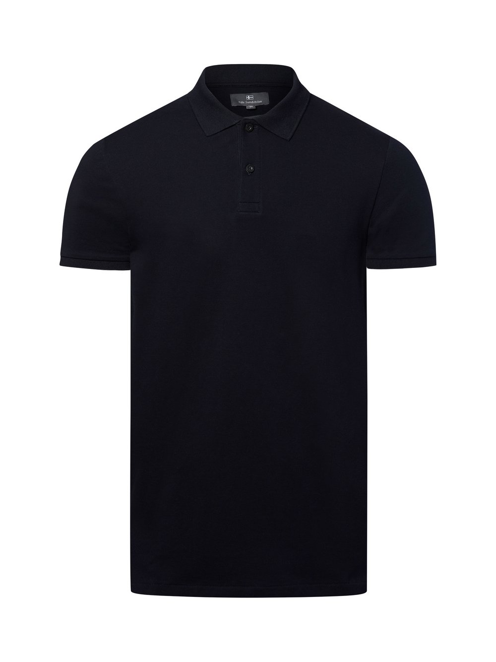Nils Sundström Poloshirt Herren Baumwolle blau, S