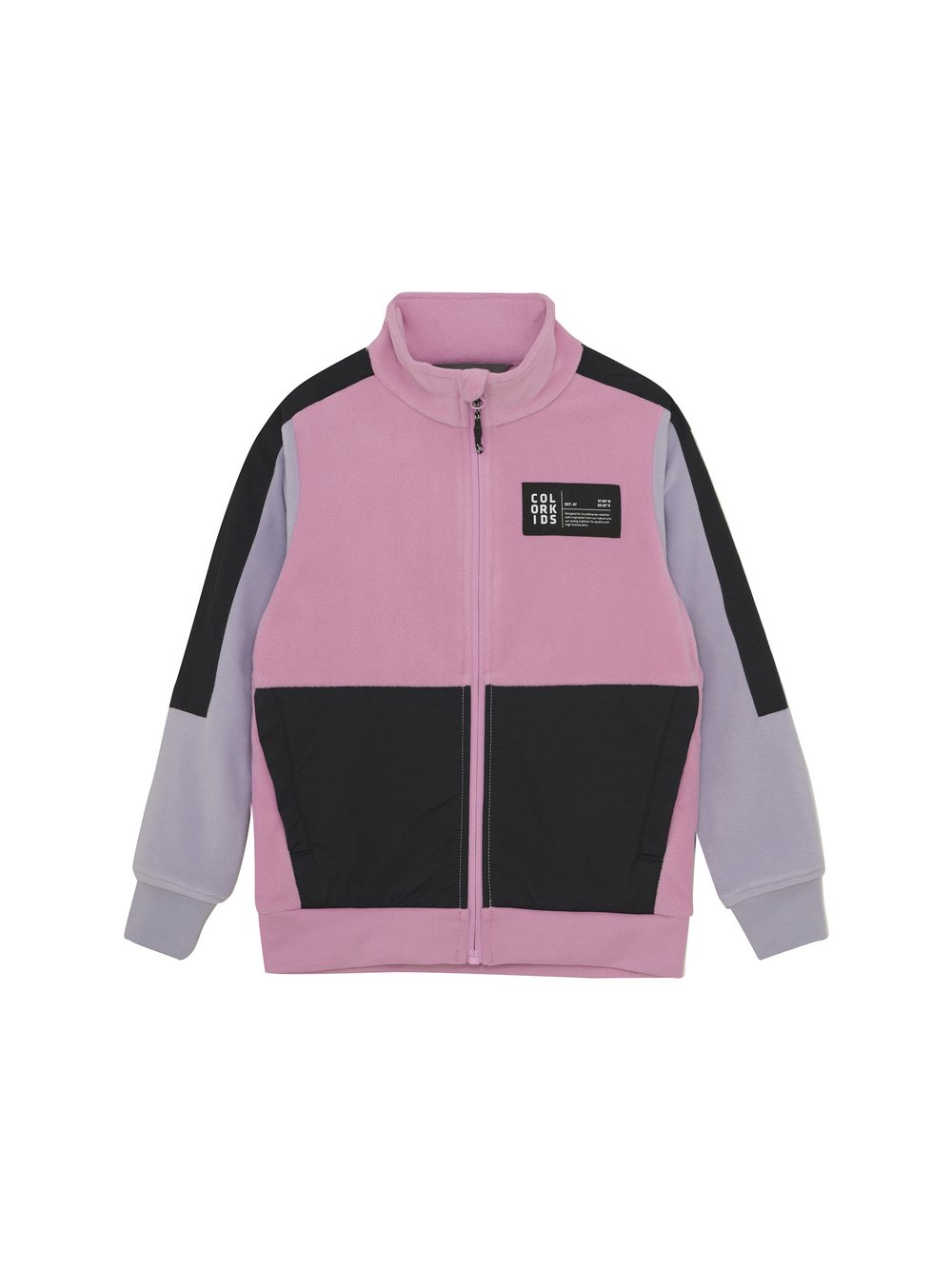 ColorKids Fleecejacke Kinder rosa gemustert, 116