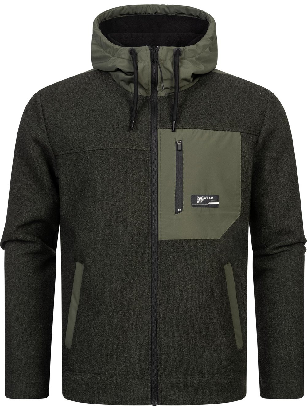 Ragwear Fleecejacke Herren grün, L