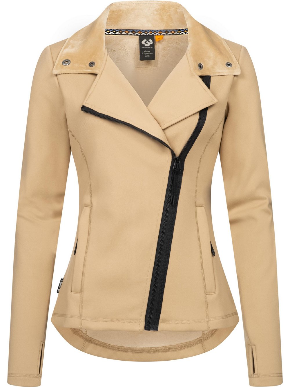 Ragwear Sweatjacke Damen Baumwolle beige, XXL