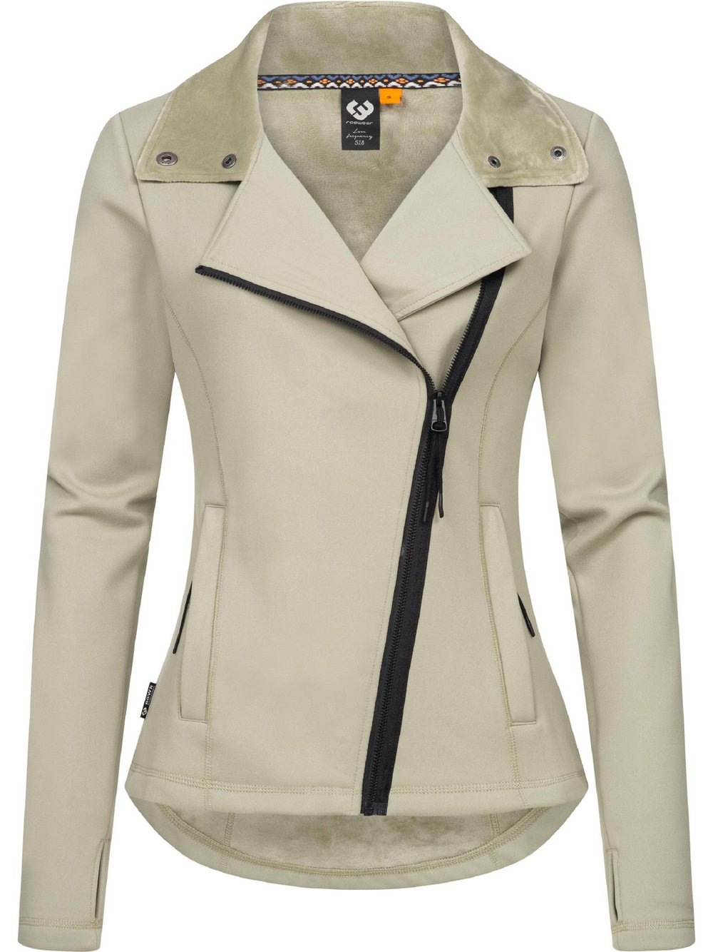 Ragwear Sweatjacke Damen Baumwolle grün, L