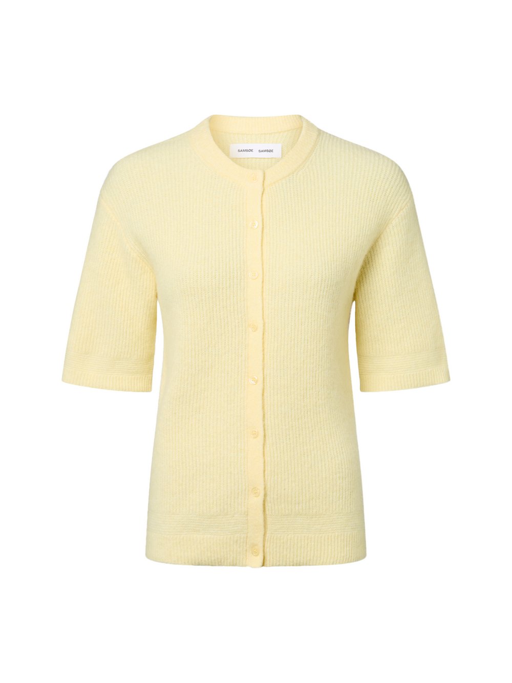 Samsøe Samsøe Strickjacke mit Alpaka-Anteil Damen Wolle gelb, XS