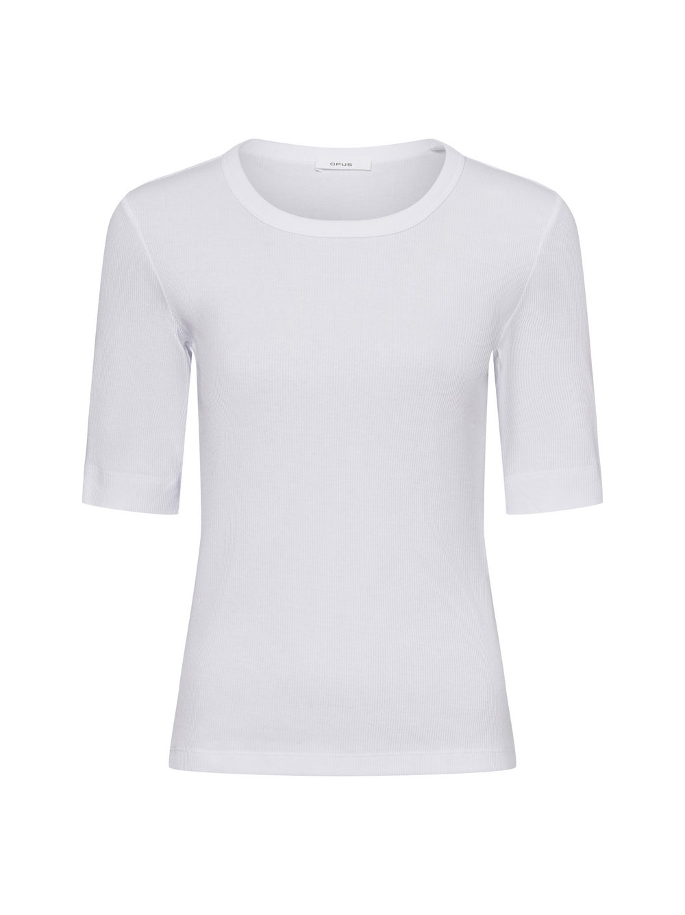 Opus T-Shirt Damen Baumwolle weiß, 36