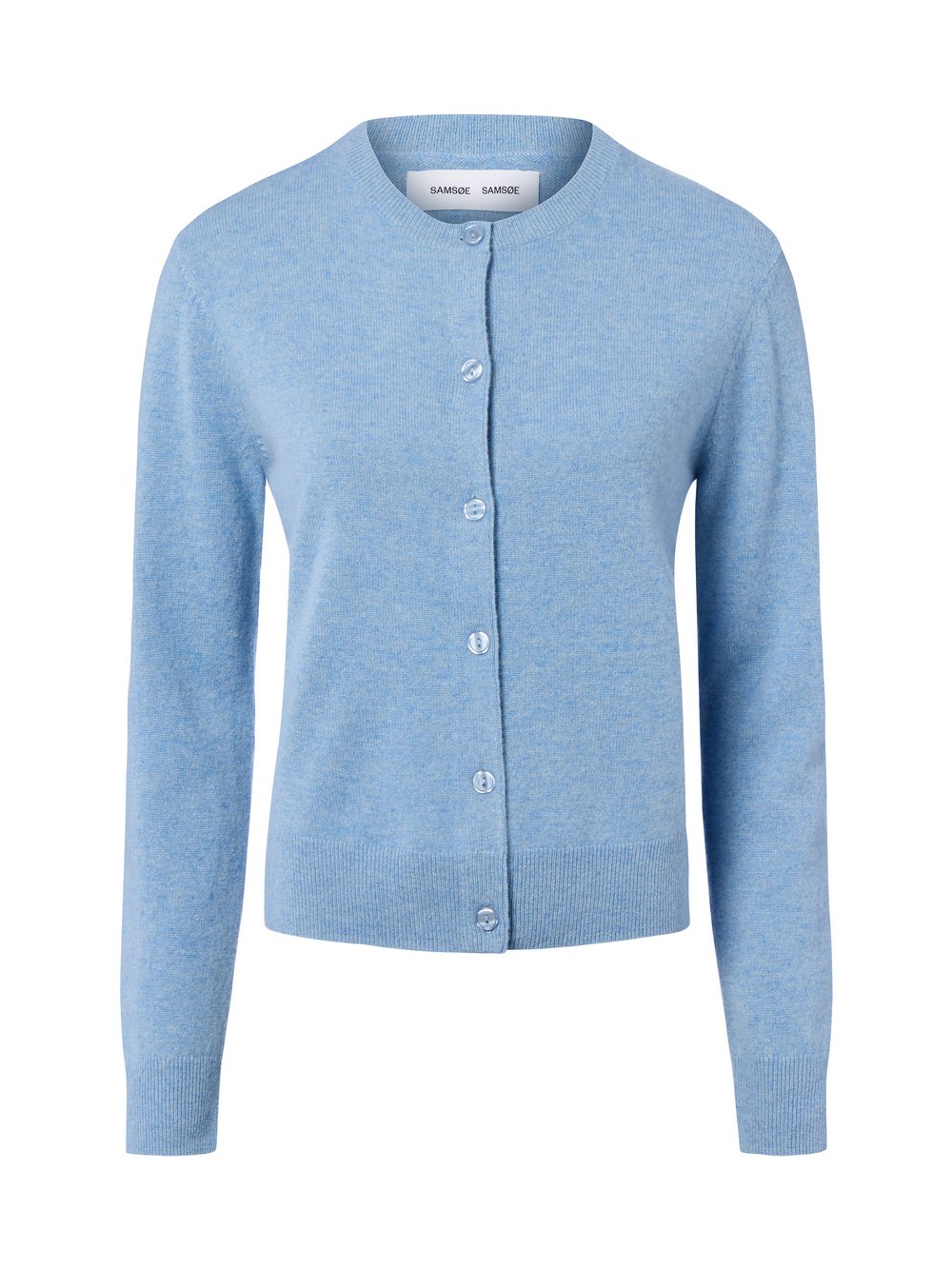 Samsøe Samsøe Strickjacke aus Cashmere Damen blau meliert, L