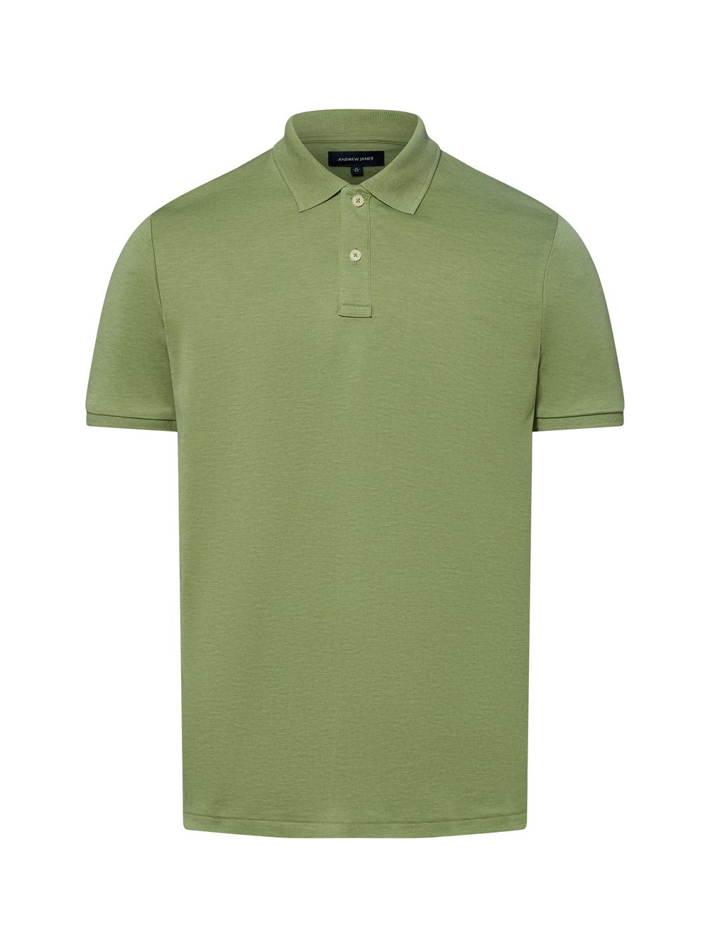 Andrew James Poloshirt Herren Baumwolle grün meliert, XXXL