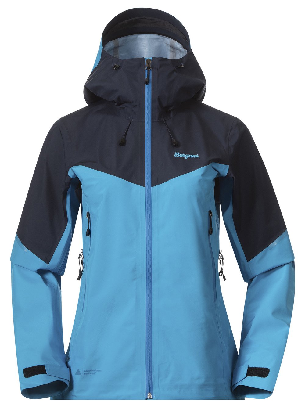 Bergans of Norway Regenjacke Damen blau gemustert, S