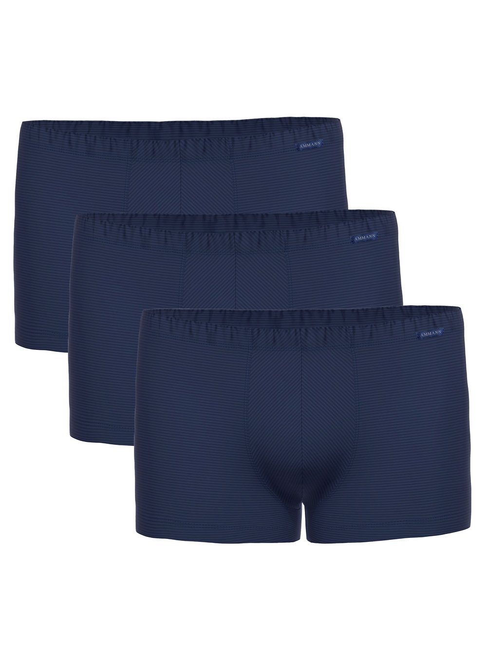 Ammann Boxershort 3er Pack Herren blau gestreift, M