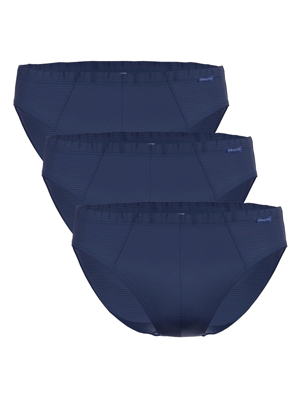 Ammann Slip 3er Pack Herren blau gestreift, XXL