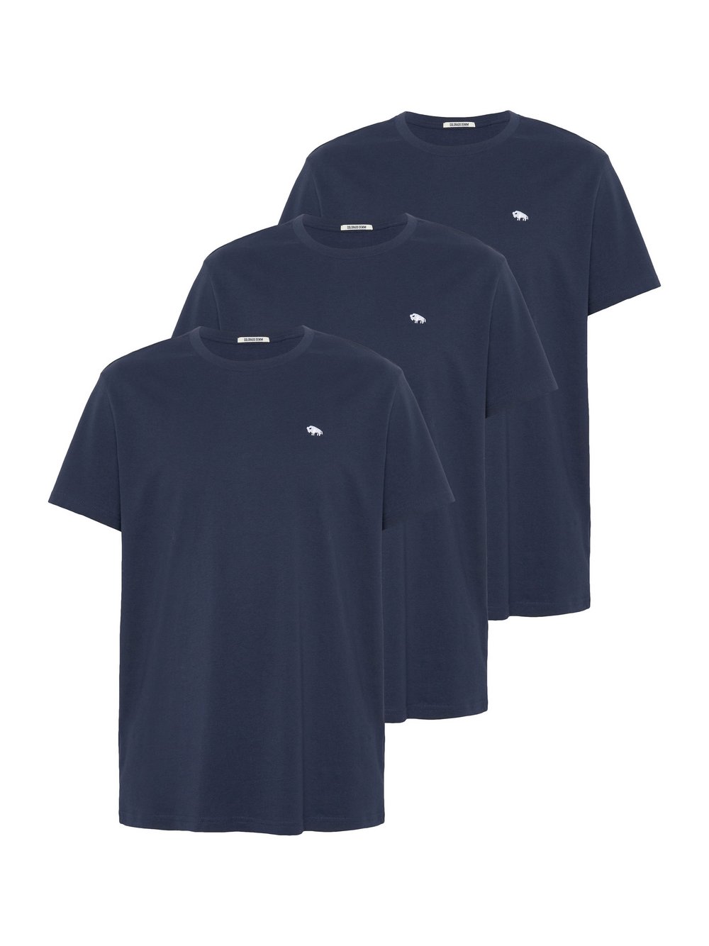 Colorado 3er Pack T-Shirt Herren Baumwolle blau, XXXL